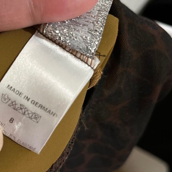 Sunflair Jutta Friemann Made in Germany Mesh Leopard Print 1-Piece Swimsuit Sz-S - Picture 6 of 6